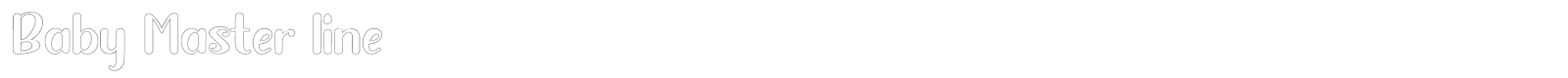 Baby Master font preview